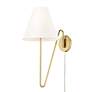 5_Kennedy Brushed Champagne Bronze Swing Arm Wall Lamp more views