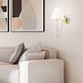 7_Kennedy Brushed Champagne Bronze Swing Arm Wall Lamp more views