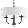 Thumbnail3 of Kennewick 20" Wide Olde Bronze 3-Light Chandelier more views