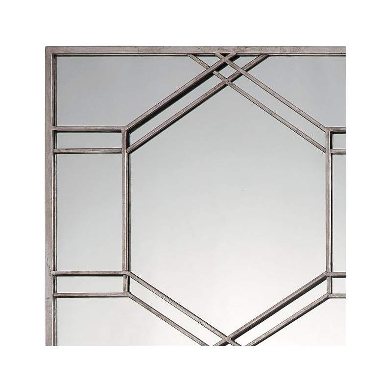 Image 2 Kennis Antiqued Silver Leaf 29 inch x 70 inch Leaner Floor Mirror more views