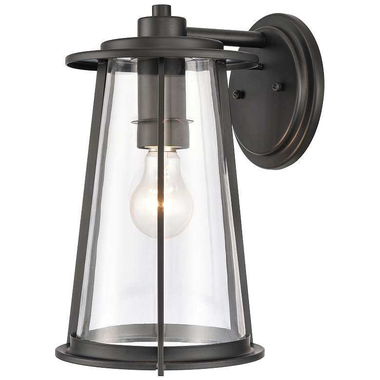 Image 3 Kennison 13" High 1-Light Outdoor Sconce - Matte Black more views