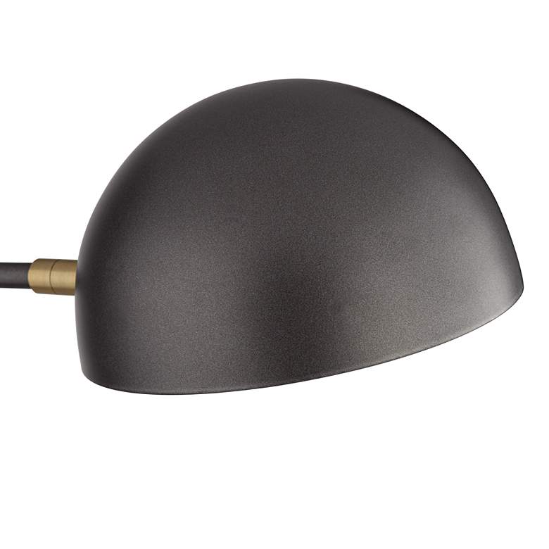 Kenora Gunmetal and Brass Plug-In Swing Arm Wall Lamp more views