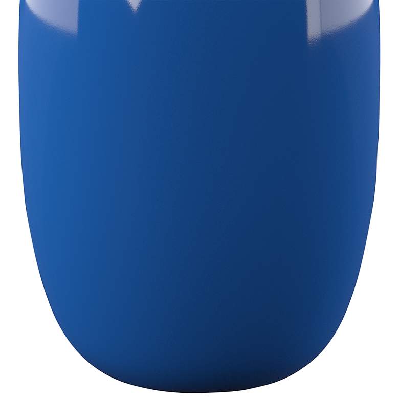 Image 4 Kenova 17 3/4" Wide Blue Ceramic Round Outdoor Accent Table more views