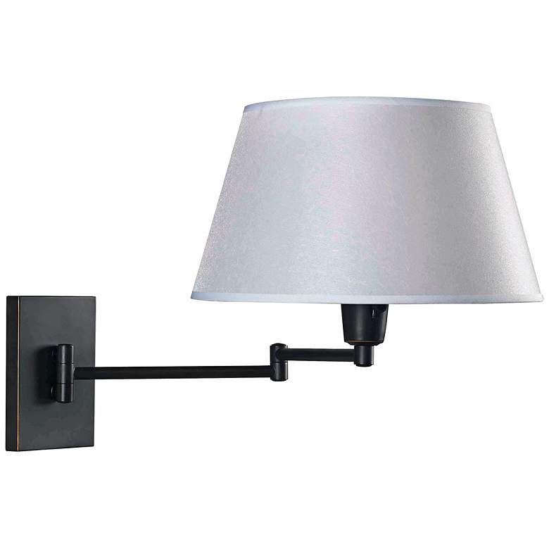 Image 1 Kenroy Element Oil Rubbed Bronze Swing Arm Plug-In Light