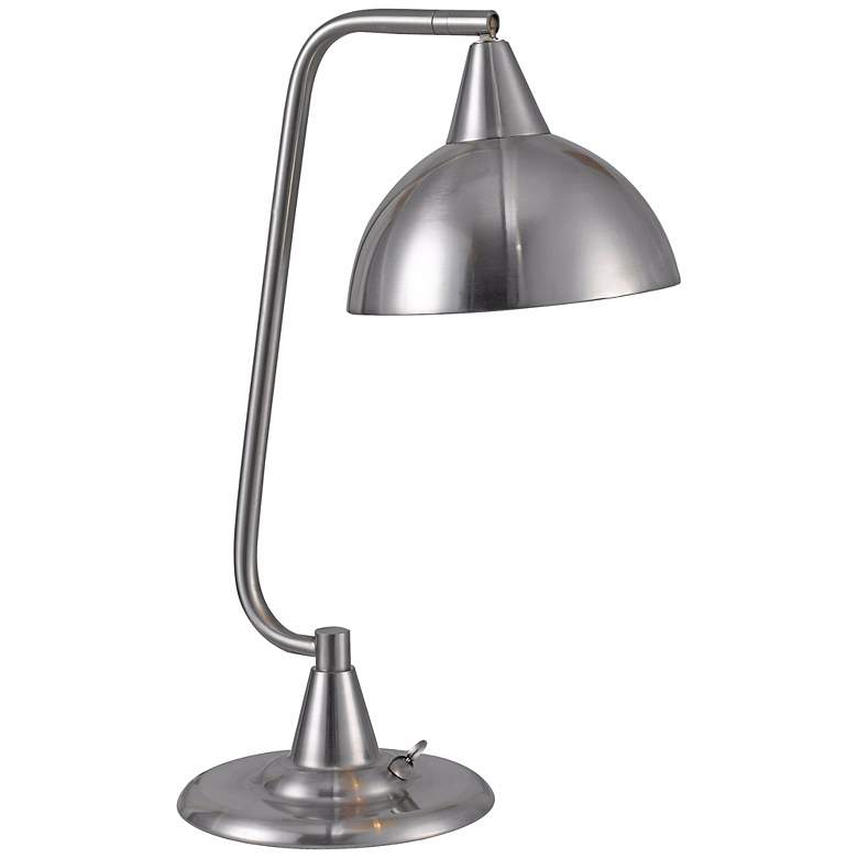 Image 1 Kenroy Hanger Brushed Steel Finish Desk Lamp