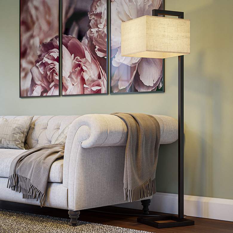 Image 3 Kenroy Home 4 Square Oil Rubbed Bronze Floor Lamp more views