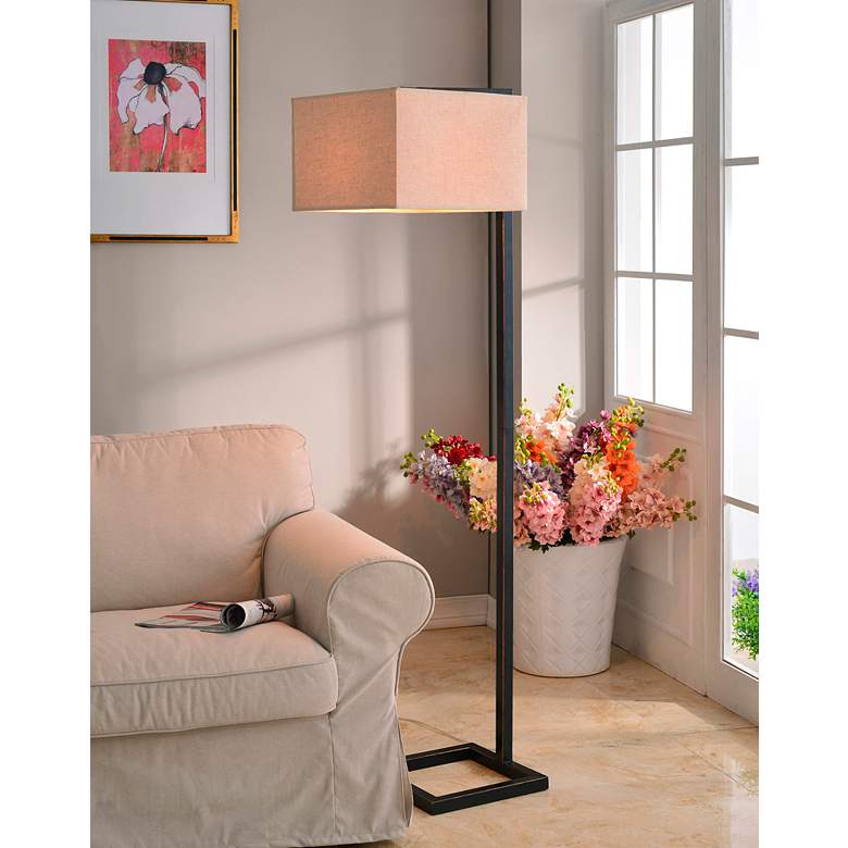 Image 7 Kenroy Home 4 Square Oil Rubbed Bronze Floor Lamp more views