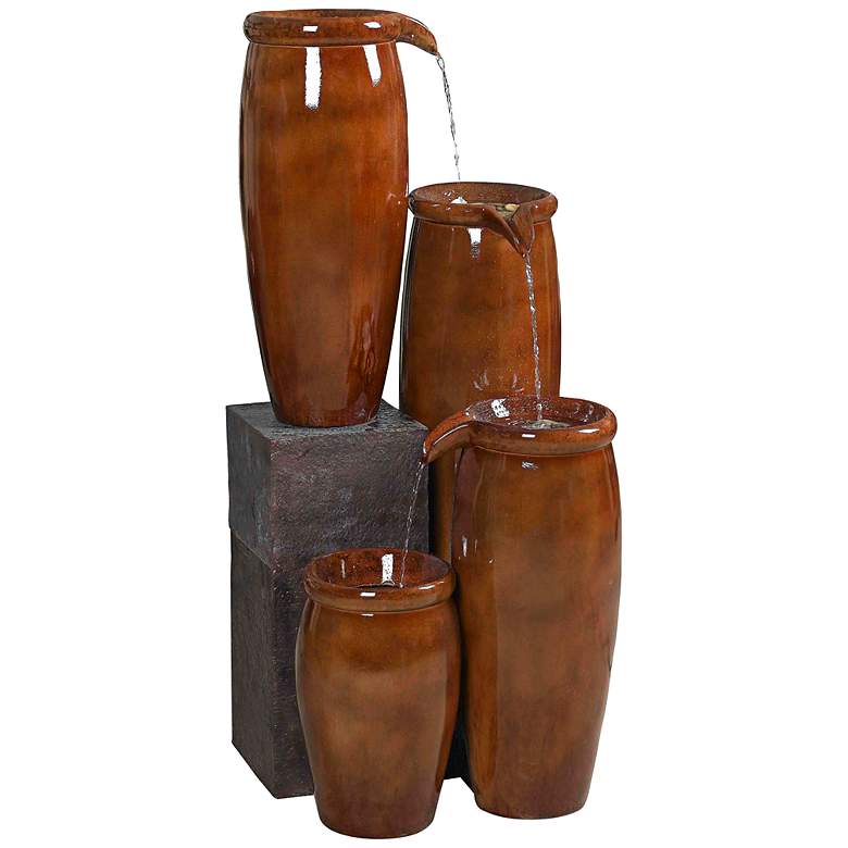 Image 1 Kenroy Home Agua Cascading Jugs Indoor-Outdoor 36 inchH Fountain