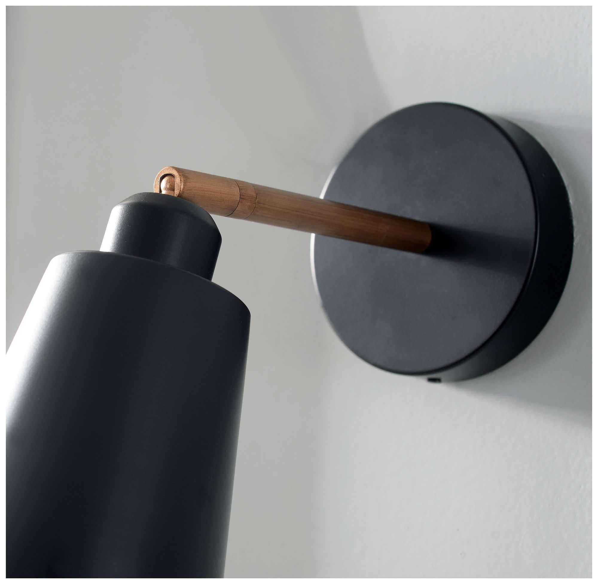 Kenroy Home Alvar 12" High Modern Matte Black and Brass Wall Sconce