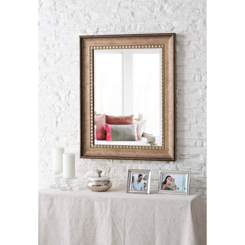 Kenroy Home Amiens Antiqued Gold 24&quot; x 30&quot; Wall Mirror