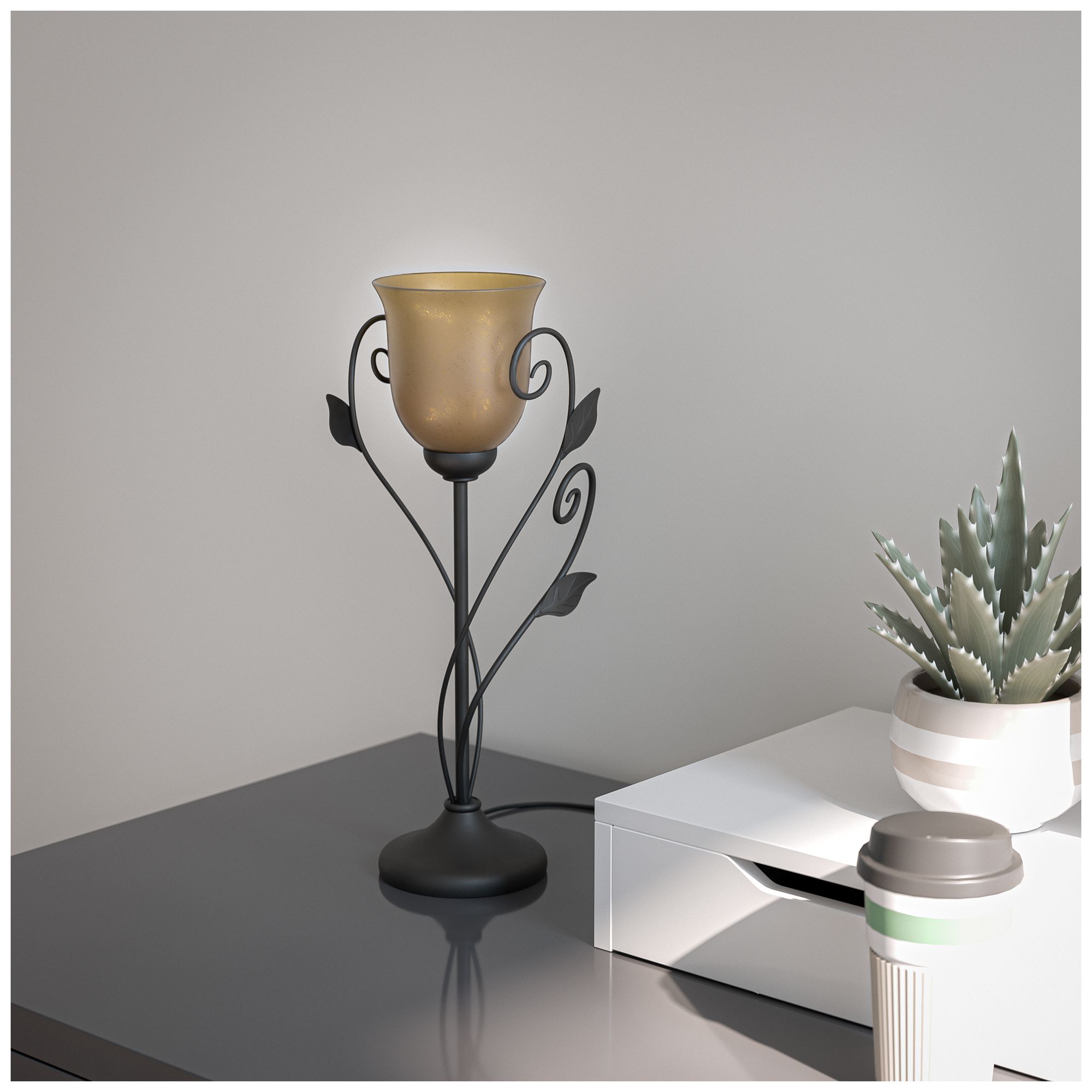 Kenroy Home Arbor 16 1/4" High Oil Rubbed Bronze Torchiere Table Lamp