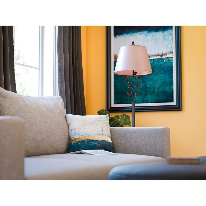 Image 6 Kenroy Home Ashlen Oil-Rubbed Bronze Metal Floor Lamp more views