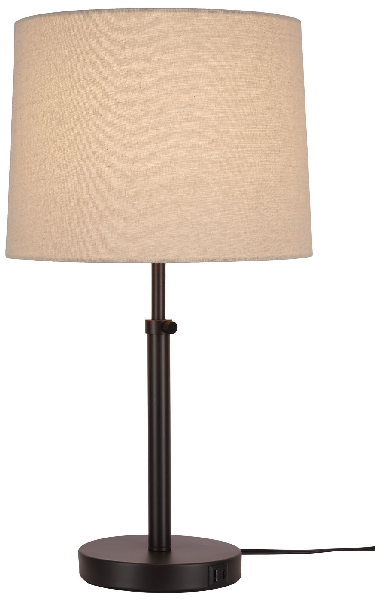 Image 2 Kenroy Home Beckett Dark Bronze USB Table Lamps Set of 2 more views