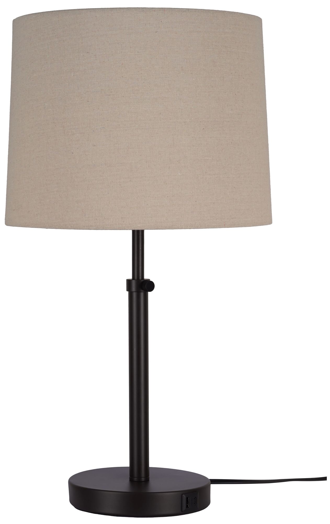 Image 3 Kenroy Home Beckett Dark Bronze USB Table Lamps Set of 2 more views