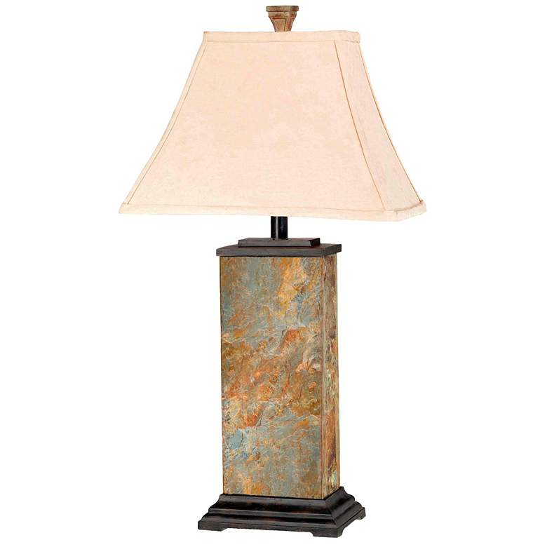 Image 1 Kenroy Home Bennington 29" Natural Slate Table Lamp