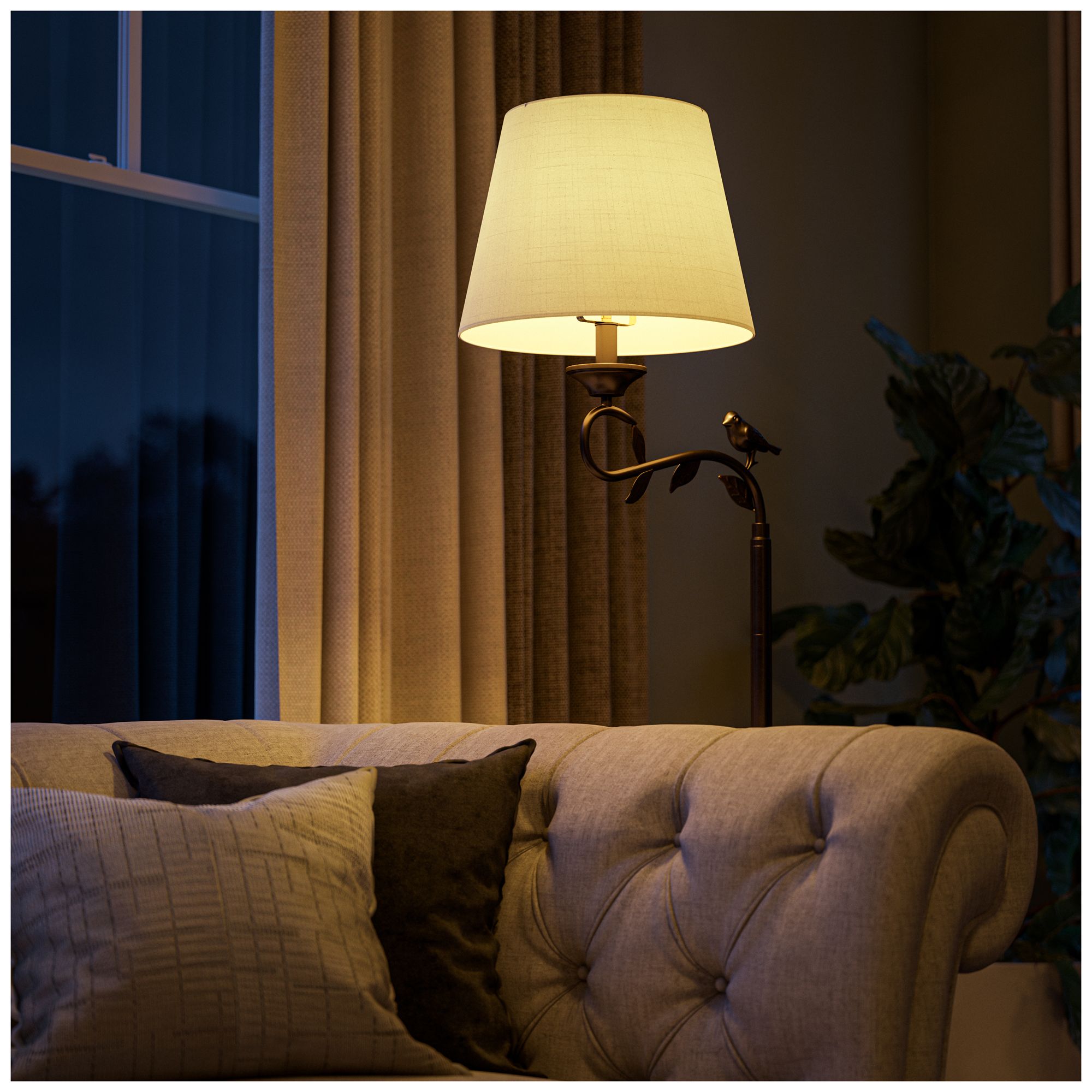 Kenroy Home Birdsong 60" High Oil-Rubbed Bronze Bird Floor Lamp