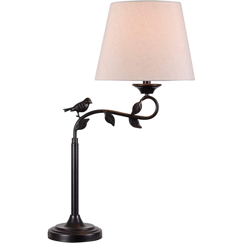 Image 1 Kenroy Home Birdsong Oil-Rubbed Bronze Steel Table Lamp