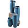 Kenroy Home Blue Glaze 36" High 4-Level Indoor-Outdoor Water Fountain