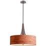 2_Kenroy Home Bulletin 22" Wide Modern Drum Natural Cork Pendant