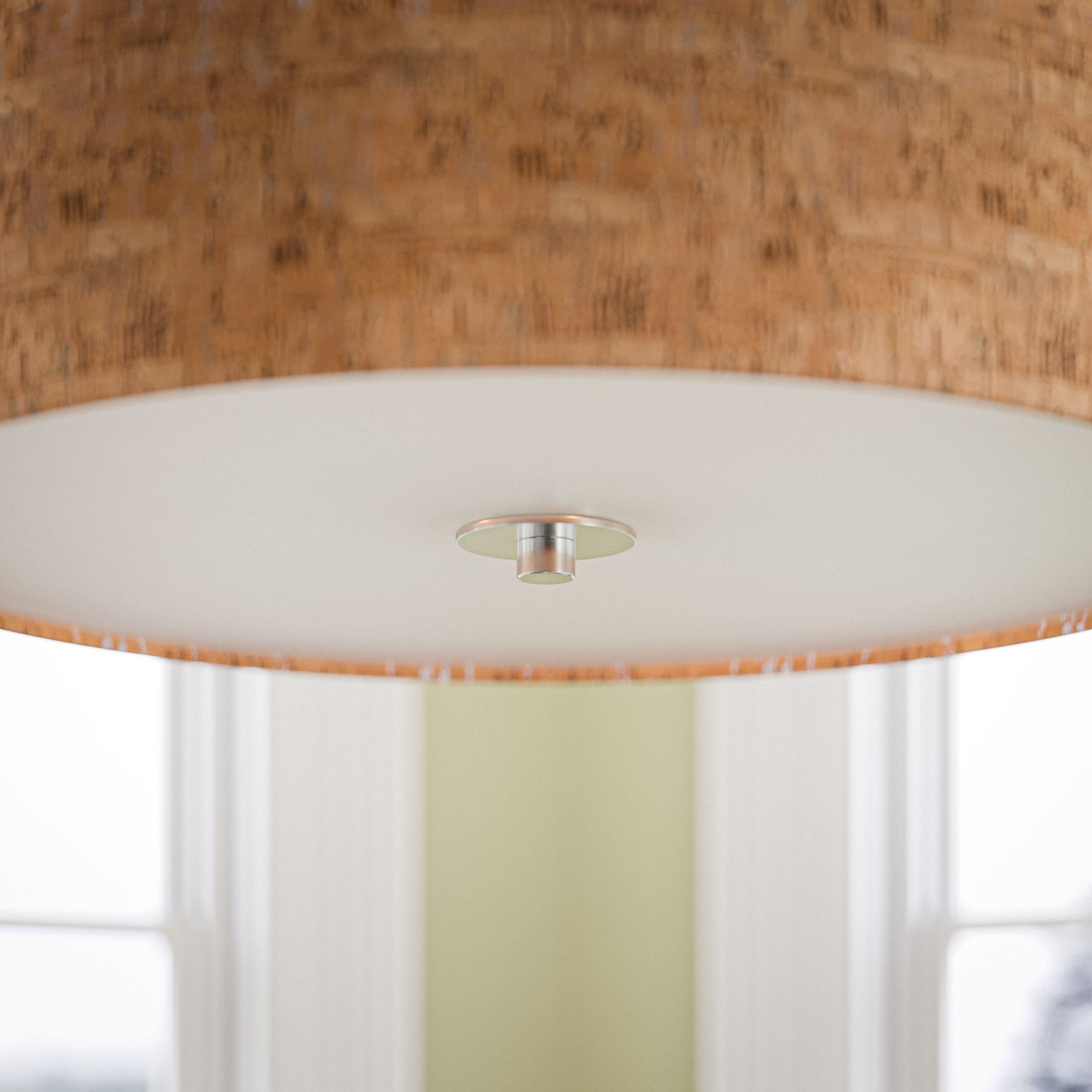 Kenroy Home Bulletin 22" Wide Modern Drum Natural Cork Pendant