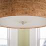 Kenroy Home Bulletin 22" Wide Modern Drum Natural Cork Pendant