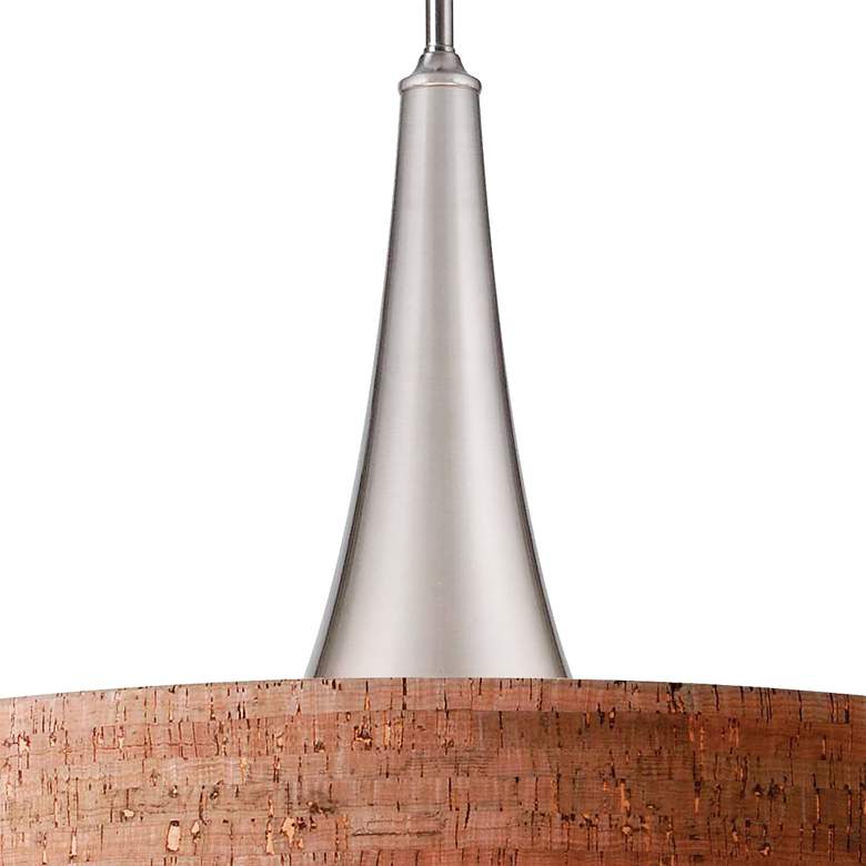 Image 4 Kenroy Home Bulletin 22" Wide Modern Drum Natural Cork Pendant more views