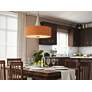 7_Kenroy Home Bulletin 22" Wide Modern Drum Natural Cork Pendant more views
