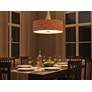Kenroy Home Bulletin 22" Wide Modern Drum Natural Cork Pendant