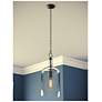 4_Kenroy Home Capri 6 1/4" Wide Oil Rubbed Bronze Clear Glass Pendant more views
