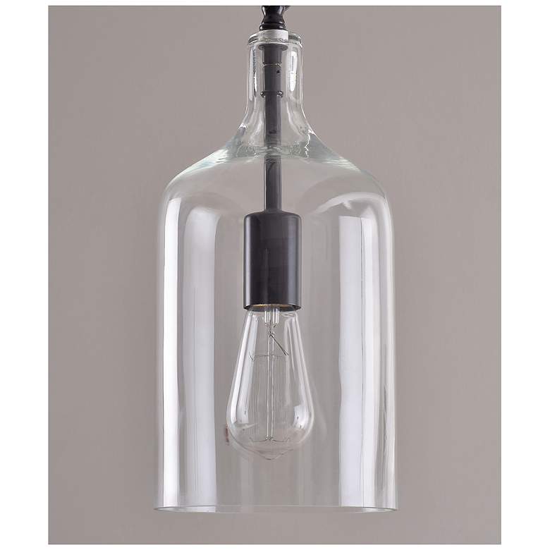 Image 7 Kenroy Home Capri 6 1/4" Wide Oil Rubbed Bronze Clear Glass Pendant more views