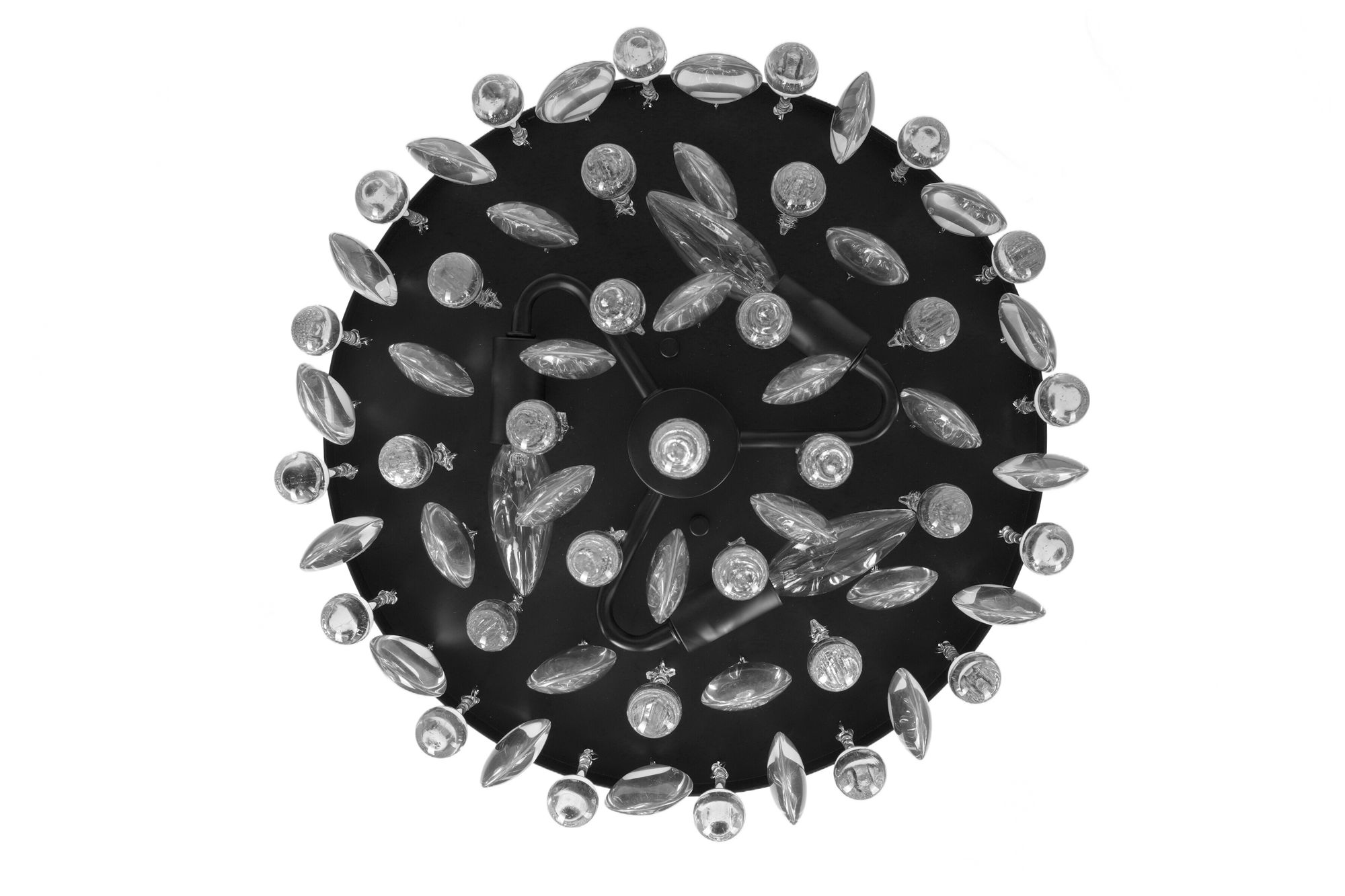 Image 5 Kenroy Home Cascade 13" Wide Black 3-Light Ceiling Light more views