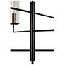 6_Kenroy Home Caulford 25" Wide 6-Light Black and Gold Chandelier more views