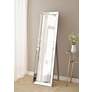 6_Kenroy Home Chauncey 64" x 18 1/4" Silver Standing Floor Mirror more views