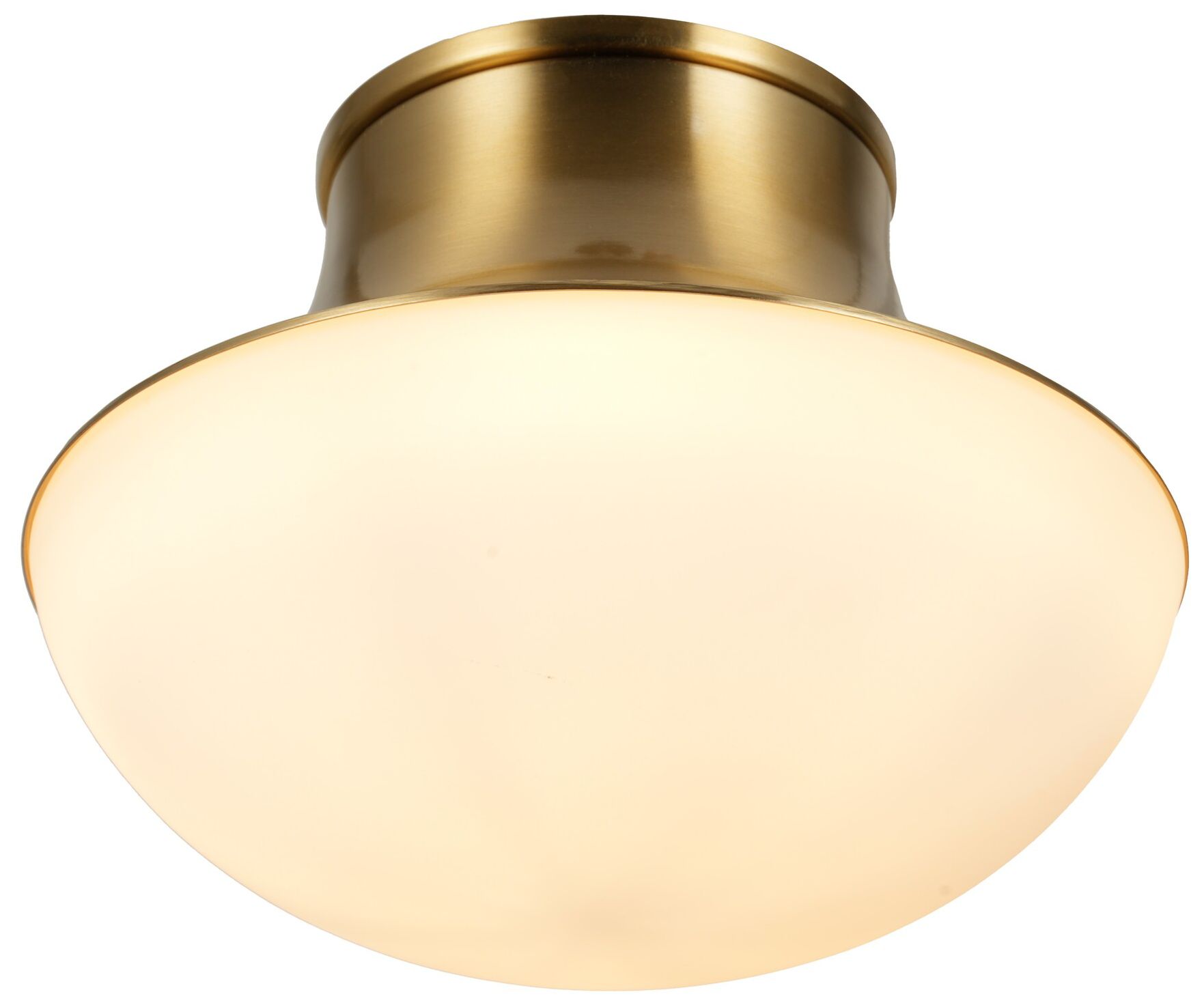 Image 3 Kenroy Home Chelsea 7" Wide Brushed Gold Ceiling Light more views