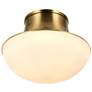 3_Kenroy Home Chelsea 7" Wide Brushed Gold Ceiling Light more views