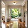 7_Kenroy Home Chelsea 7" Wide Brushed Gold Ceiling Light more views