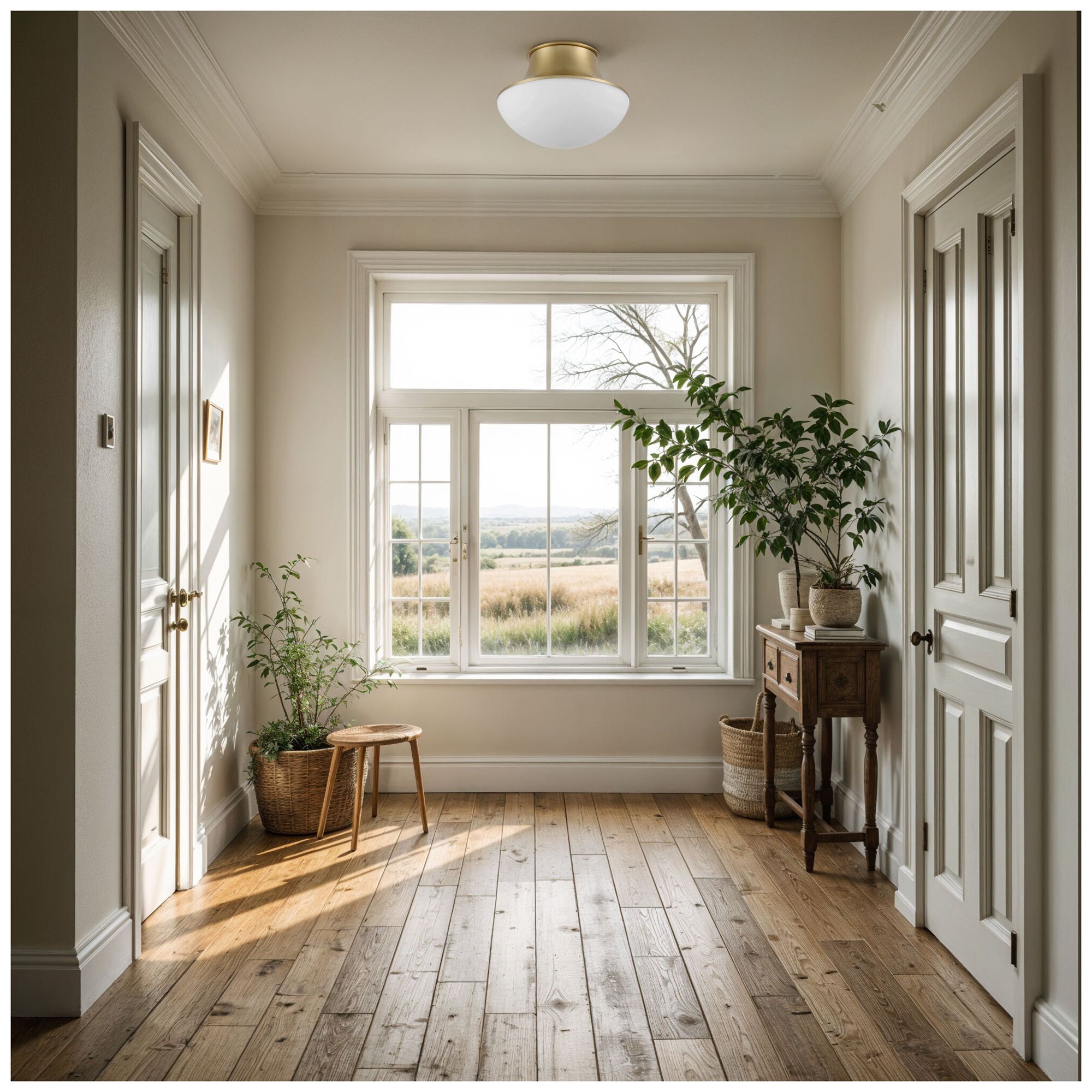 Kenroy Home Chelsea 7" Wide Brushed Gold Ceiling Light