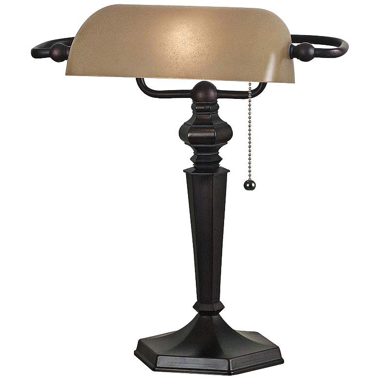 Kenroy Home Chesapeake Oil Rubbed Bronze Banker Desk Lamp