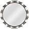 Kenroy Home Chorale Antique Silver 34" Round Wall Mirror