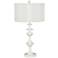 Kenroy Home Claiborne White Gloss Table Lamp