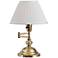 Kenroy Home Classic Polished Brass Swing Arm Desk Lamp