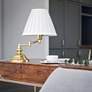 5_Kenroy Home Classic Polished Brass Swing Arm Desk Lamp more views
