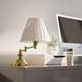 Kenroy Home Classic Polished Brass Swing Arm Desk Lamp