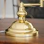 Kenroy Home Classic Polished Brass Swing Arm Desk Lamp
