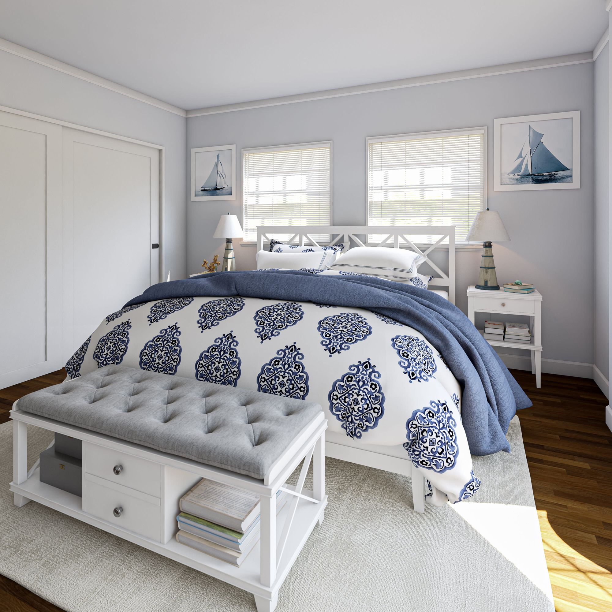 Kenroy Home Coastal 32" Antique White Nantucket Lighthouse Table Lamp