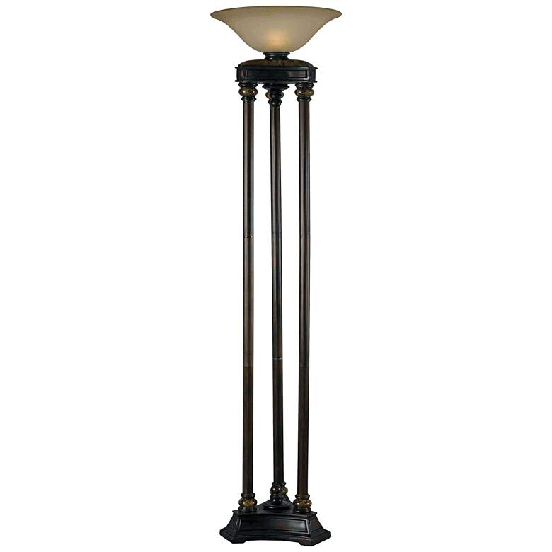 Image 1 Kenroy Home Colossus Bronze 3-Pole Torchiere Floor Lamp