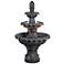 Kenroy Home Costa Brava Plum Bronze Finish 3-Tiered Fountain