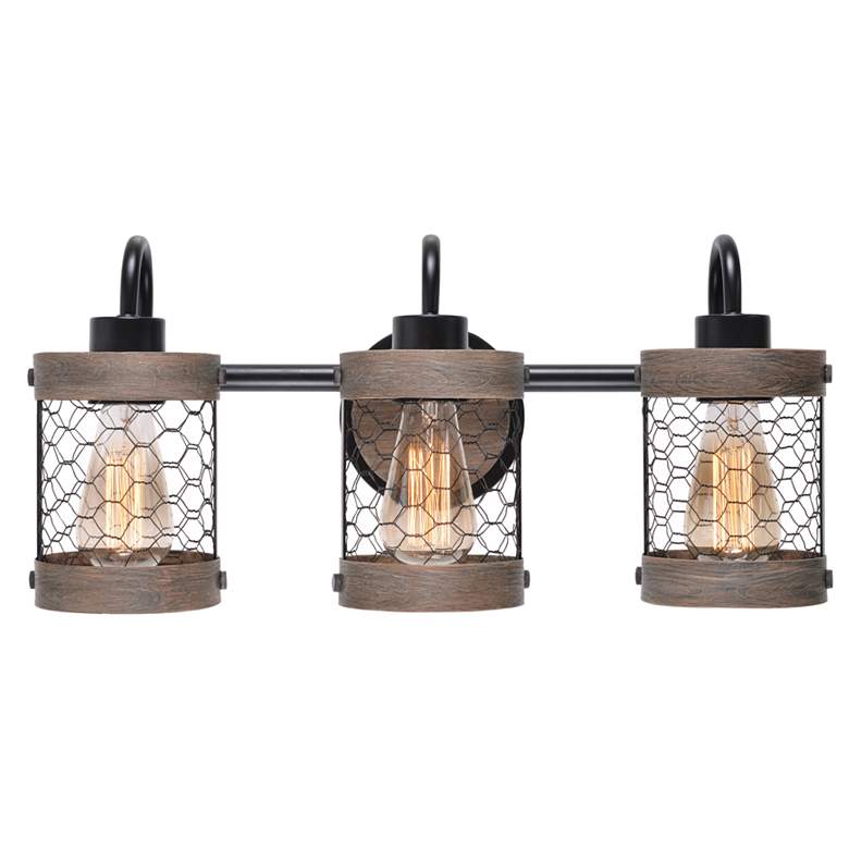 Image 1 Kenroy Home Cozy 20 3/4" Wide 3-Light Oil Rubbed Bronze Vanity Light