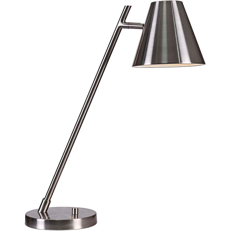 Image 1 Kenroy Home Delaney Brushed Steel LED Desk Lamp