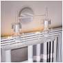 4_Kenroy Home Delgado 14 3/4" Wide 2-Light Brushed Steel Vanity Light more views